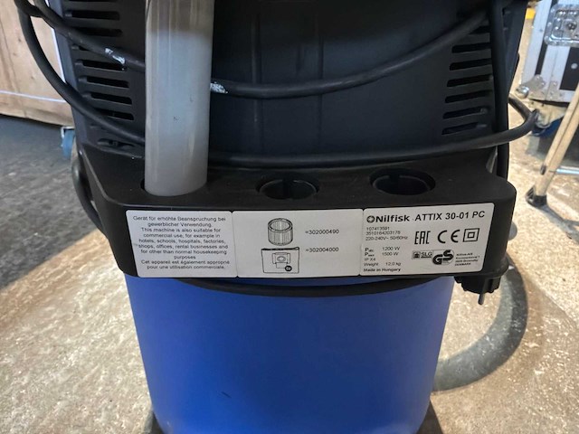 Nilfisk attix30 industriële stofzuiger - afbeelding 4 van  4