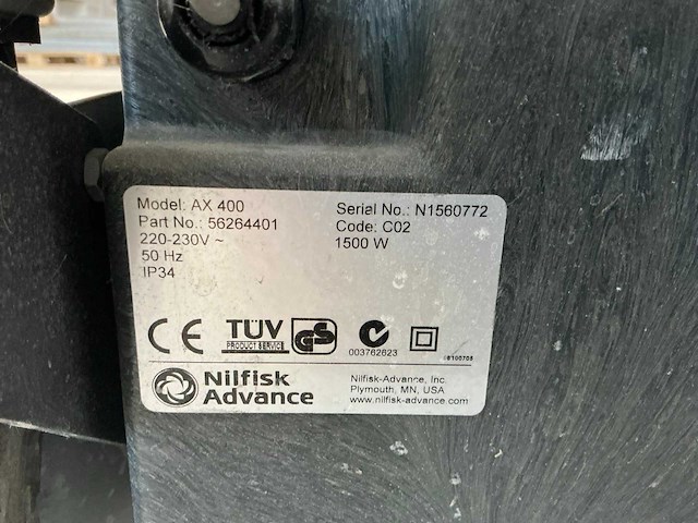 Nilfisk ax400 tapijtreiniger - afbeelding 8 van  8