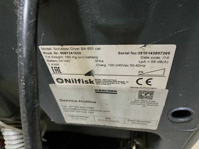 Nilfisk ba 651 ecoflex schrob-/ zuigmachine (2x) - afbeelding 6 van  14