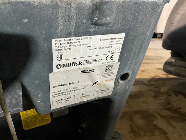 Nilfisk ba 651 ecoflex schrob-/ zuigmachine (2x) - afbeelding 2 van  12
