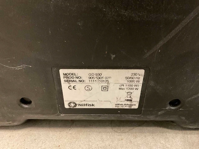 Nilfisk gd 930 stofzuiger - afbeelding 3 van  3