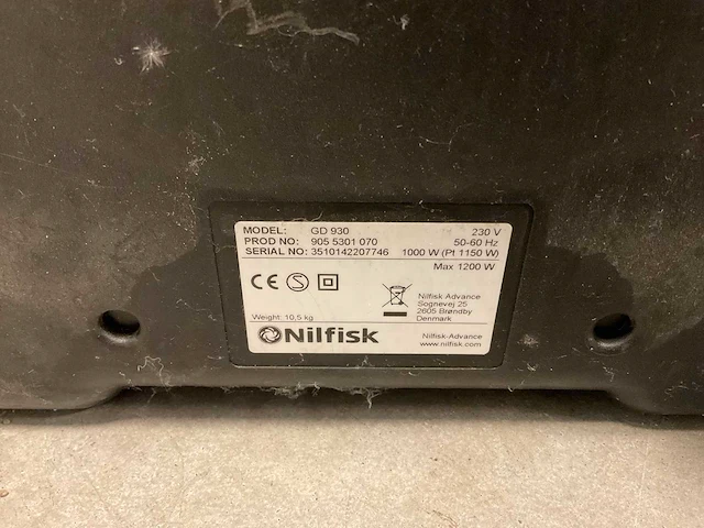 Nilfisk gd 930 stofzuiger - afbeelding 3 van  3