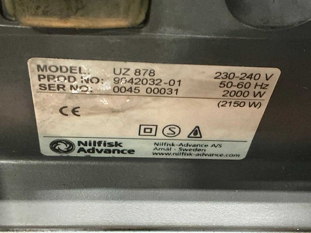 Nilfisk uz 878 industriële stofzuiger - afbeelding 6 van  6