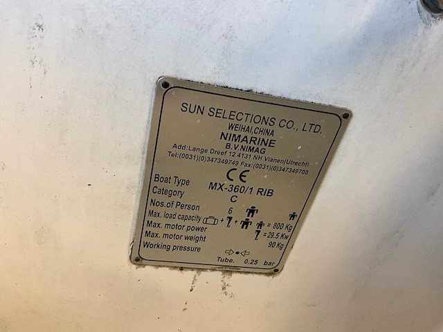 Nimarine mx360 rib boot - afbeelding 4 van  12