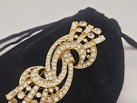 Nina ricci paris - goldplated broche - afbeelding 3 van  6