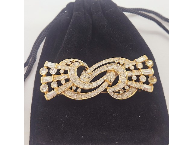 Nina ricci paris - goldplated broche - afbeelding 4 van  6