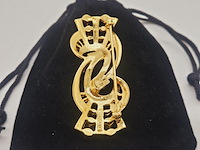 Nina ricci paris - goldplated broche - afbeelding 5 van  6