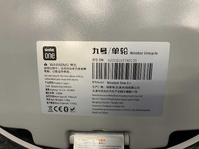 Ninebot one e+ - unicycle - afbeelding 15 van  22
