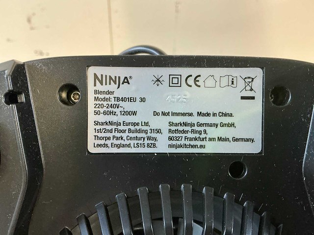 Ninja tb401eu power blender & processor pro blender - afbeelding 8 van  11