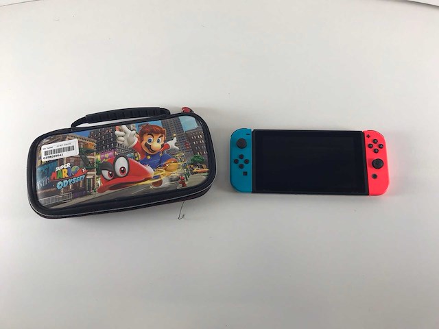 Nintendo (hac-001(-01)) switch with blue/red joycon game console - afbeelding 3 van  10