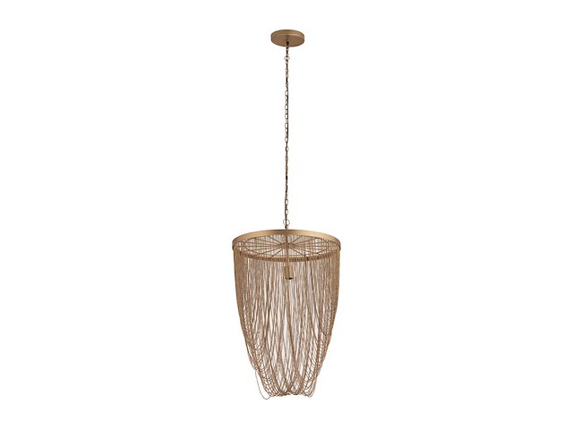 Nishan hanglamp goud rond - afbeelding 1 van  3