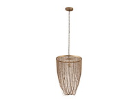 Nishan hanglamp goud rond - afbeelding 1 van  3