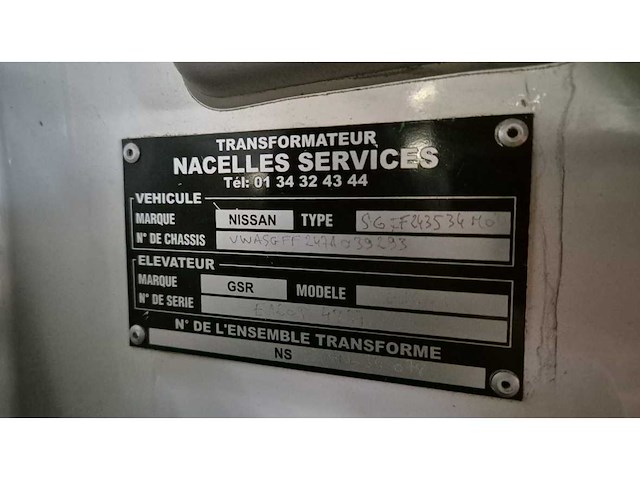 Nissan 2008 gsr vrachtwagen hoogwerker - afbeelding 16 van  16