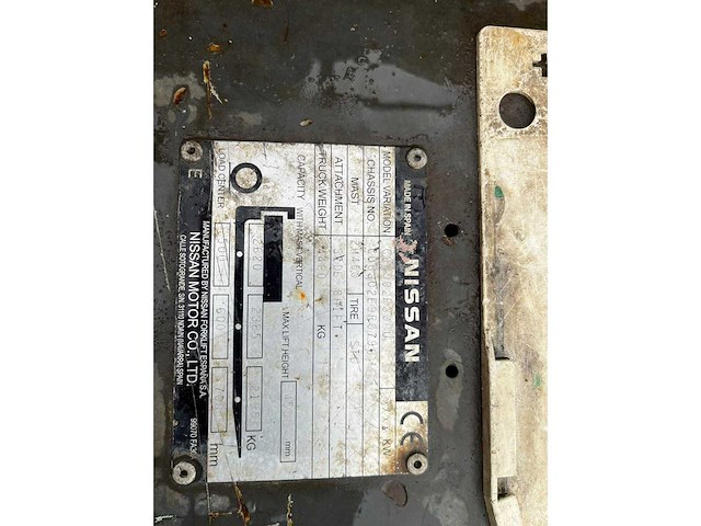 Nissan cugj02f30pu vorkheftruck - afbeelding 3 van  9