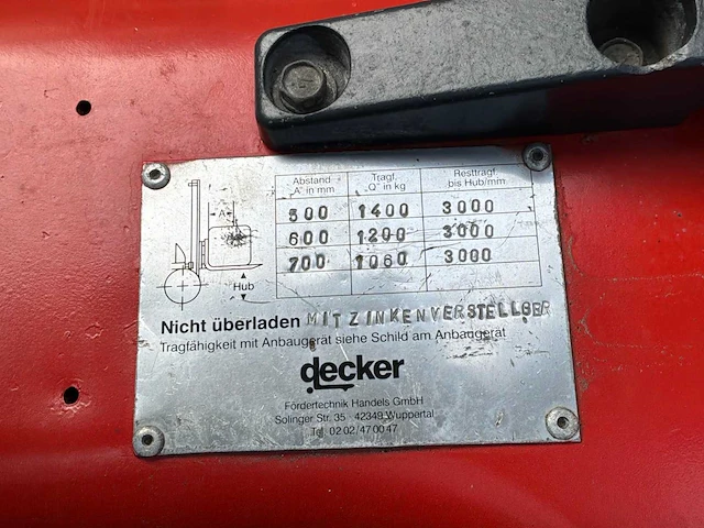 Nissan vorkheftruck 1,5t - afbeelding 8 van  18