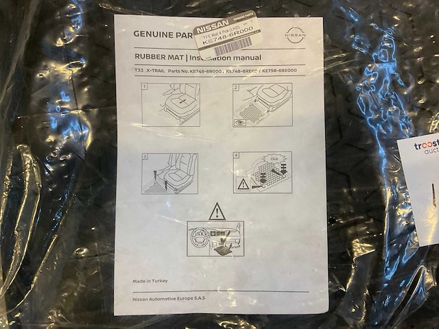 Nissan x-trail vloermatten/kofferbakmat - afbeelding 6 van  9