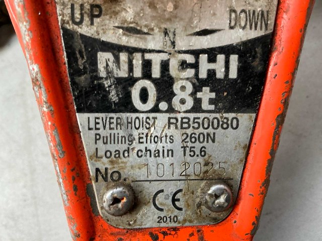 Nitchi 0,8t kettingtakel - afbeelding 1 van  1