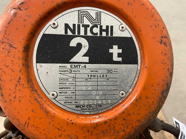 Nitchi emt-4 elektrische takel - afbeelding 8 van  8