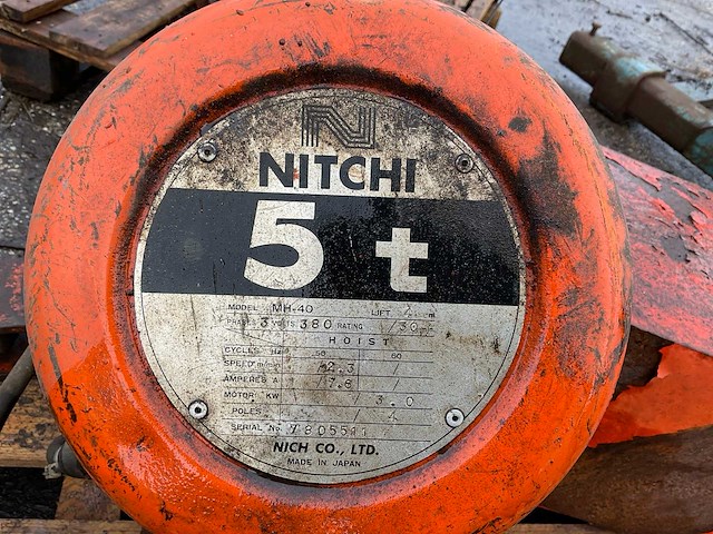 Nitchi mh-40 kettingtakel - afbeelding 2 van  2
