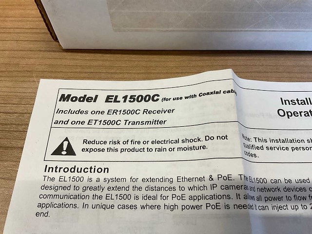 Nitek el1500c transmitter / receiver set - afbeelding 3 van  5