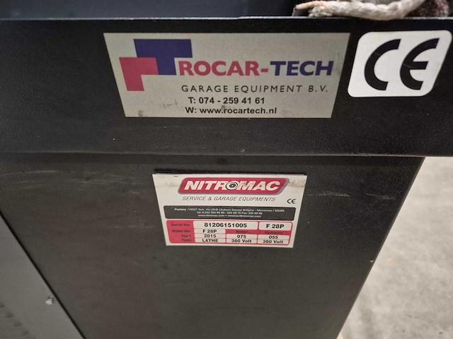 Nitromac - 2015 - f28p - velgenrichtmachine / velg richt machine - afbeelding 5 van  5