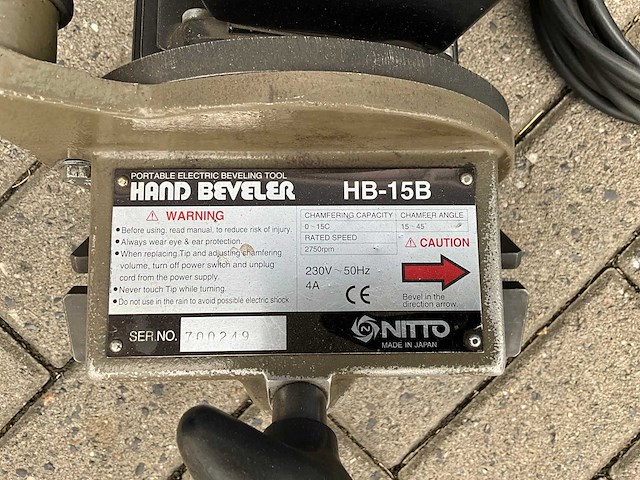 Nitto kohki - hb-15b - hand beveler - afbeelding 5 van  9