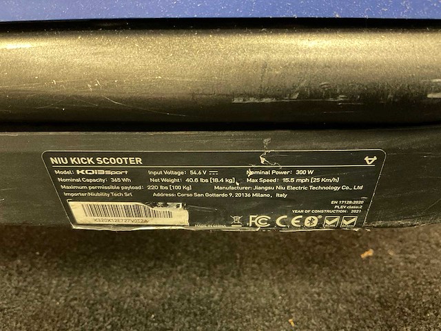 Niu kqi3 sport e-step - afbeelding 5 van  14