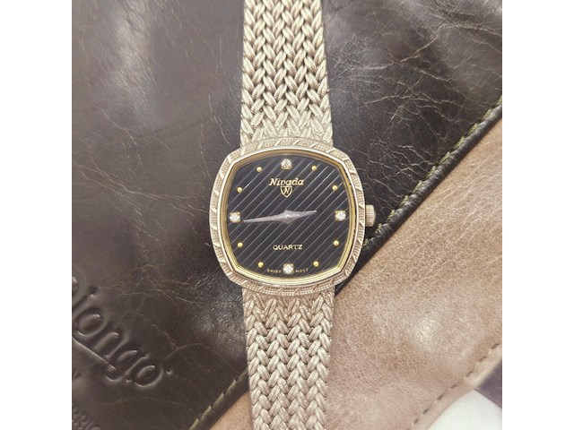 Nivada grenchen palladium plated dames juweliers horloge - afbeelding 1 van  6
