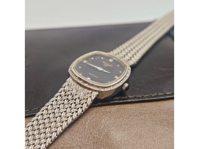 Nivada grenchen palladium plated dames juweliers horloge - afbeelding 4 van  6
