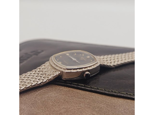 Nivada grenchen palladium plated dames juweliers horloge - afbeelding 5 van  6