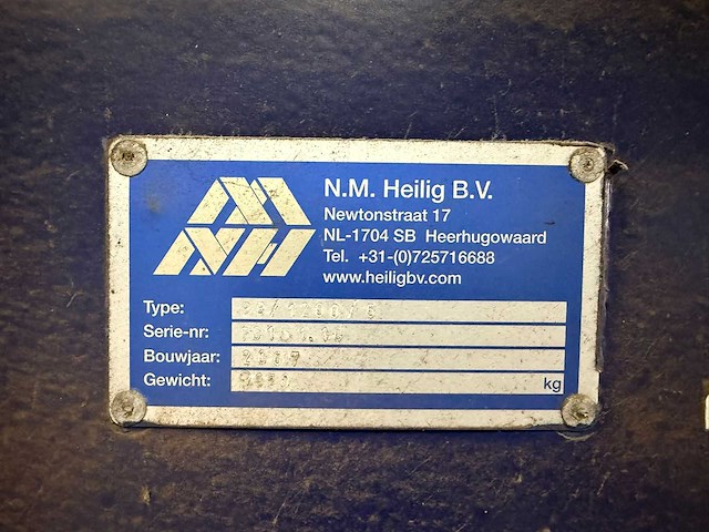 N.m. heilig - doseerbunker met sterrenzeef en transportband op 20 ft containerslede - afbeelding 2 van  3