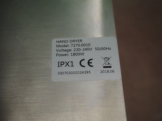 Nn hand dryer - afbeelding 6 van  6