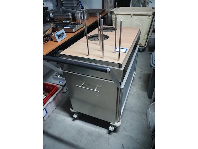 Nn mobile s/s plate dispenser trolley - afbeelding 1 van  4
