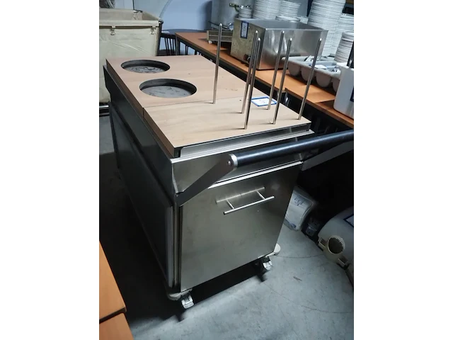 Nn mobile s/s plate dispenser trolley - afbeelding 2 van  4