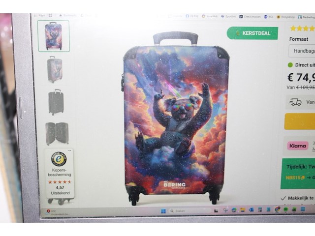 No boring suitcase koala - afbeelding 1 van  7