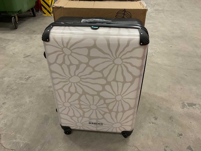 No boring suitcases bloemen xl 98l trolley reiskoffer - afbeelding 1 van  4
