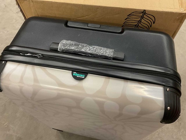 No boring suitcases bloemen xl 98l trolley reiskoffer - afbeelding 3 van  4
