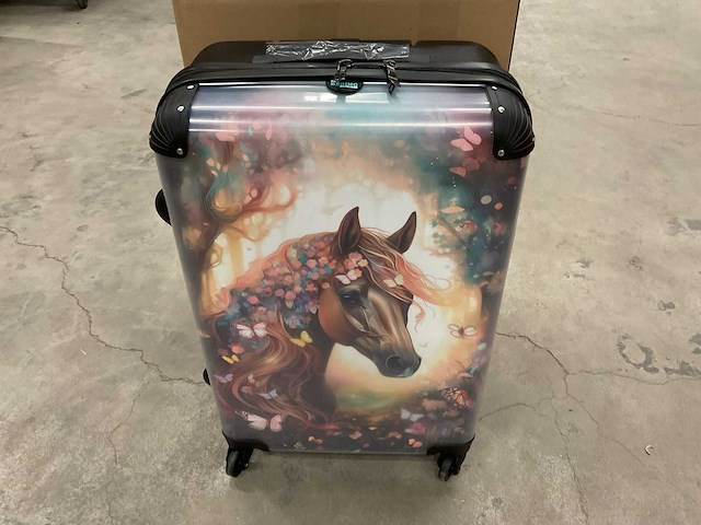 No boring suitcases vlindermerrie l 72l trolley reiskoffer - afbeelding 1 van  2