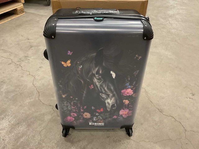 No boring suitcases vlindermerrie l 72l trolley reiskoffer - afbeelding 1 van  2
