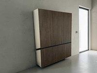 Nobilia alba eikenstructuur keuken greeploze wandopstelling 180cm - afbeelding 1 van  11
