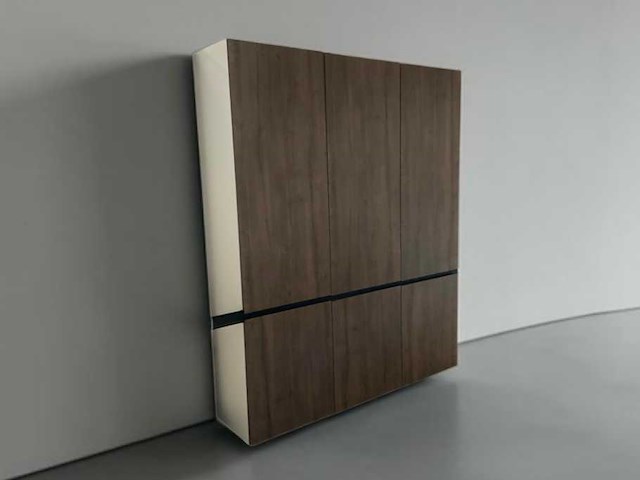 Nobilia alba eikenstructuur keuken greeploze wandopstelling 180cm - afbeelding 4 van  11
