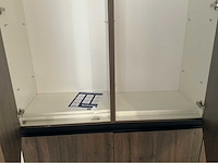 Nobilia alba eikenstructuur keuken greeploze wandopstelling 180cm - afbeelding 8 van  11