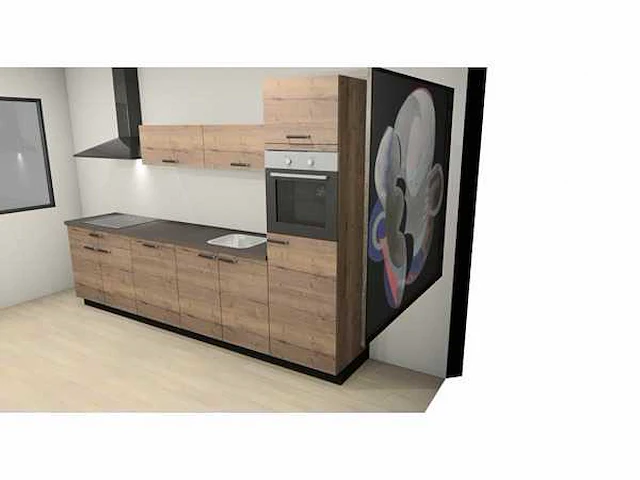 Nobilia decor eiken havanna recht keuken - afbeelding 7 van  24