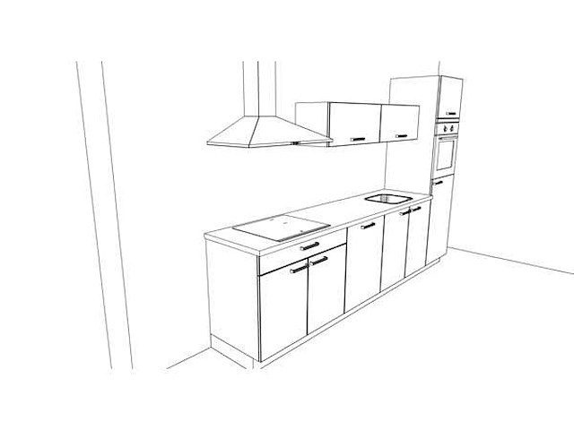 Nobilia decor eiken havanna recht keuken - afbeelding 3 van  19