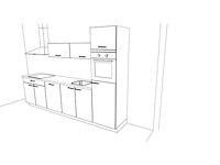 Nobilia decor eiken havanna recht keuken - afbeelding 1 van  9