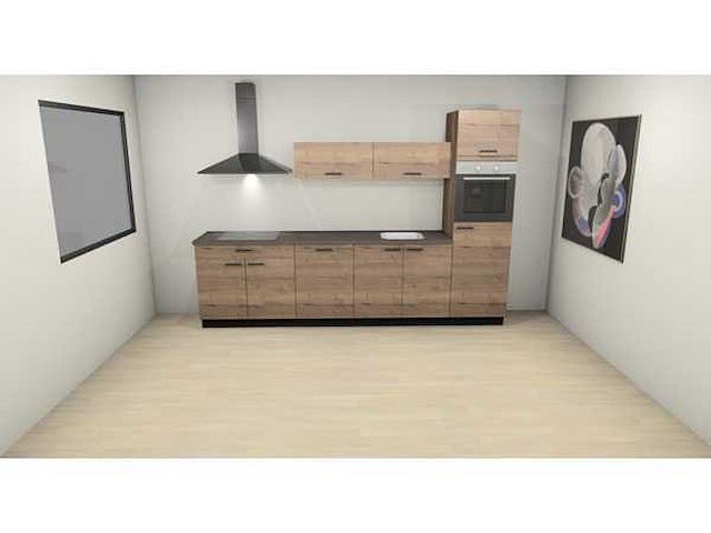 Nobilia decor eiken havanna recht keuken - afbeelding 9 van  9