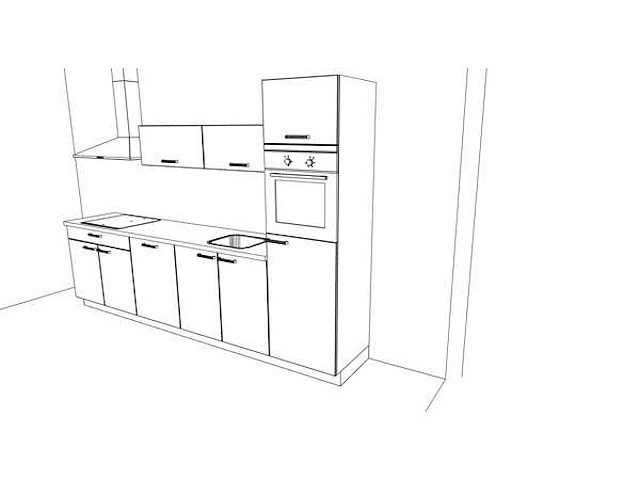 Nobilia decor eiken havanna recht keuken - afbeelding 3 van  17