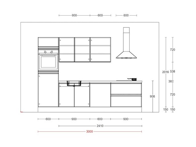 Nobilia decor eiken san remo recht rkeuken - afbeelding 4 van  19