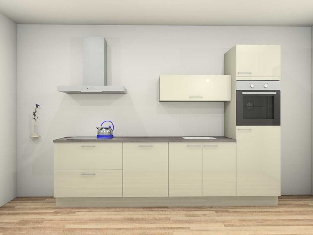 Nobilia flash magnolia hoogglans recht - afbeelding 1 van  12