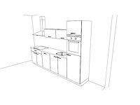 Nobilia flash wit hoogglans recht keuken - afbeelding 3 van  19